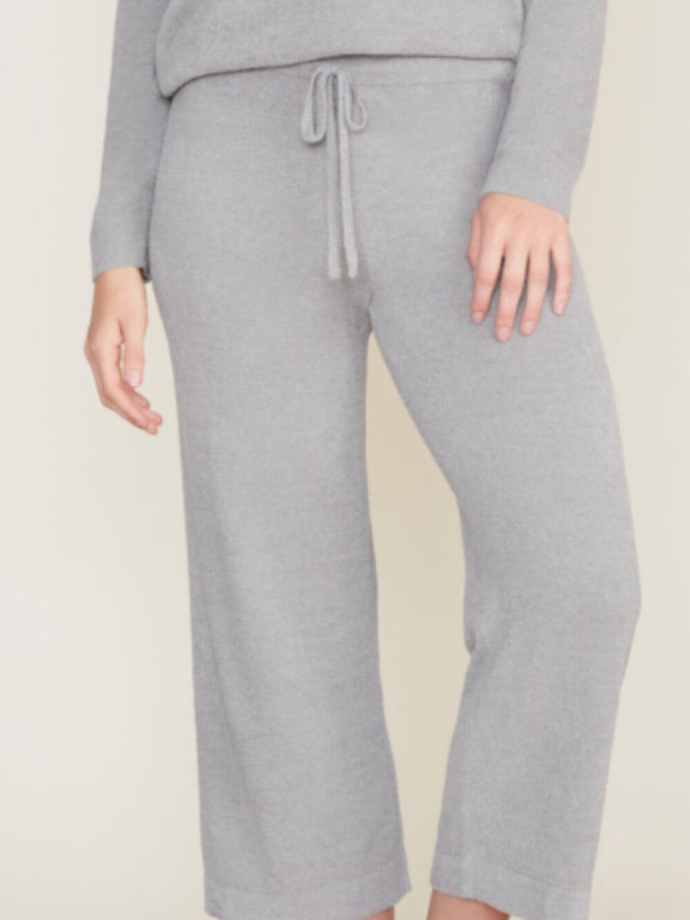 Barefoot Dreams French Terry Lounge Pant NWT Grey Heather, SIZE LARGE